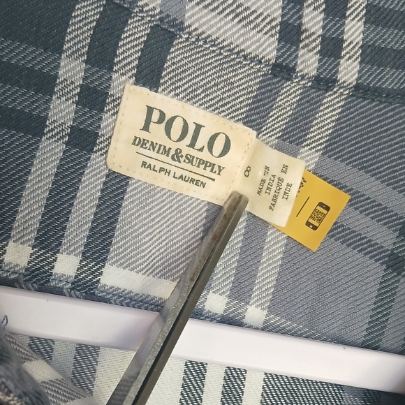 💎 Polo Denim & Supply Ralph Lauren Women's Plaid Shirtdress #0305 - Picture 2 of 9